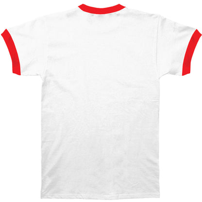 Queen Queen Flash White & Red Ringer T-shirt