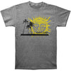 Palm Trees With Sun Mens Slim Fit T Slim Fit T-shirt