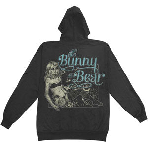 Bunny The Bear Stories Blue Ink Zippered Hooded Sweatshirt