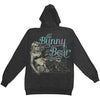 Stories Blue Ink Zippered Hooded Sweatshirt