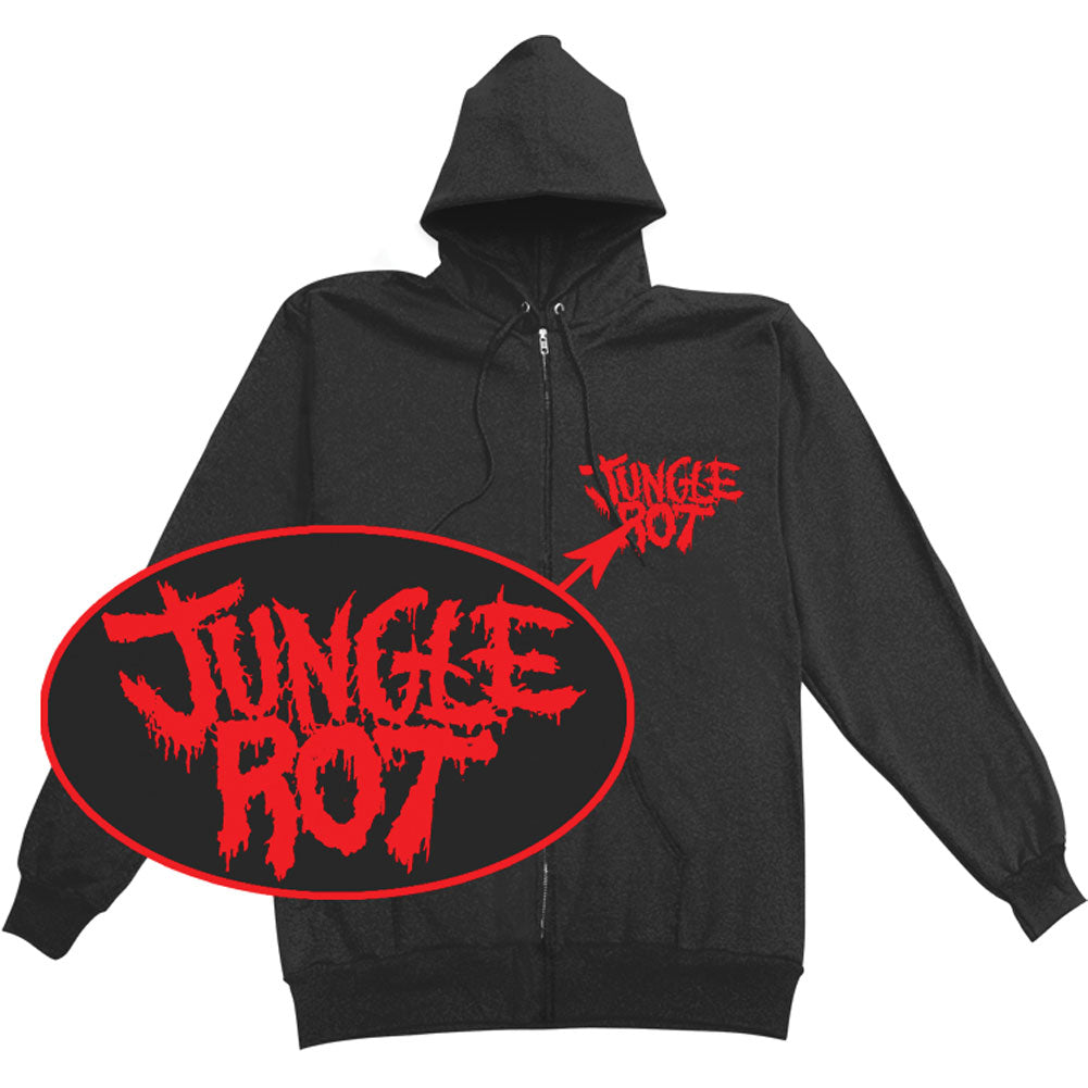 Jungle Rot Full Metal Rot Zippered Hooded Sweatshirt