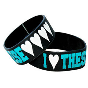 These Hearts I Heart These Hearts Rubber Bracelet
