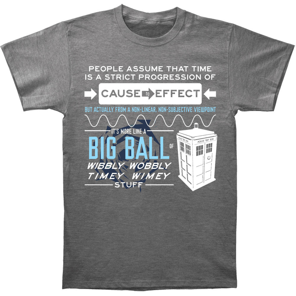 Wibbly Wobbly Quote Slim Fit T-shirt