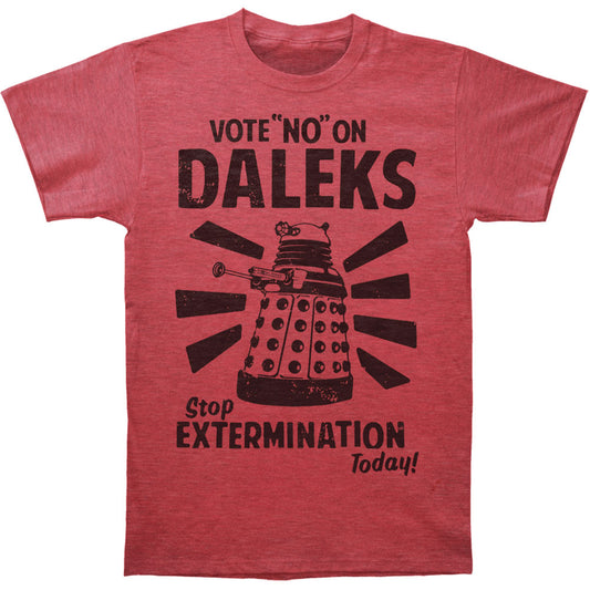 Vote No On Daleks Slim Fit T-shirt