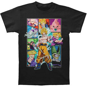 Dragon Ball Z Character Frame Collage T-shirt