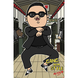 Psy Animated Domestic Poster