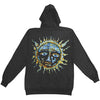 Graffiti Zippered Hooded Sweatshirt