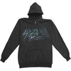 Graffiti Zippered Hooded Sweatshirt