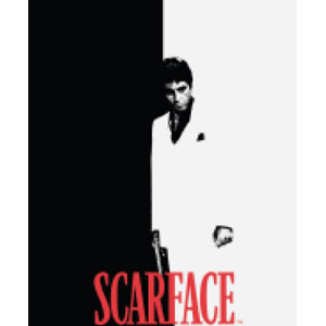 Scarface Silhouette Plush Blanket