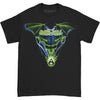 Blue Batwing Skull Allover T-shirt