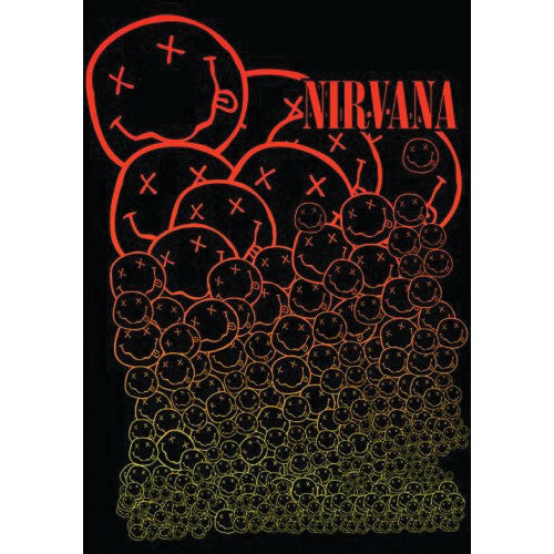 Nirvana Cascading Smileys Post Card