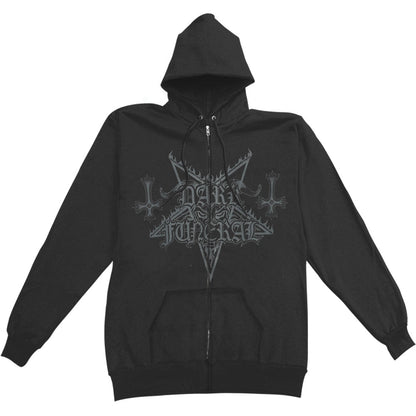 Dark Funeral Logo Zippered Hooded Sweatshirt