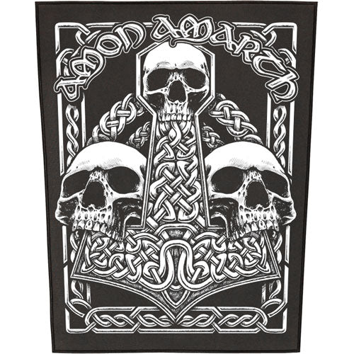 Amon Amarth Three Skulls Back Patch
