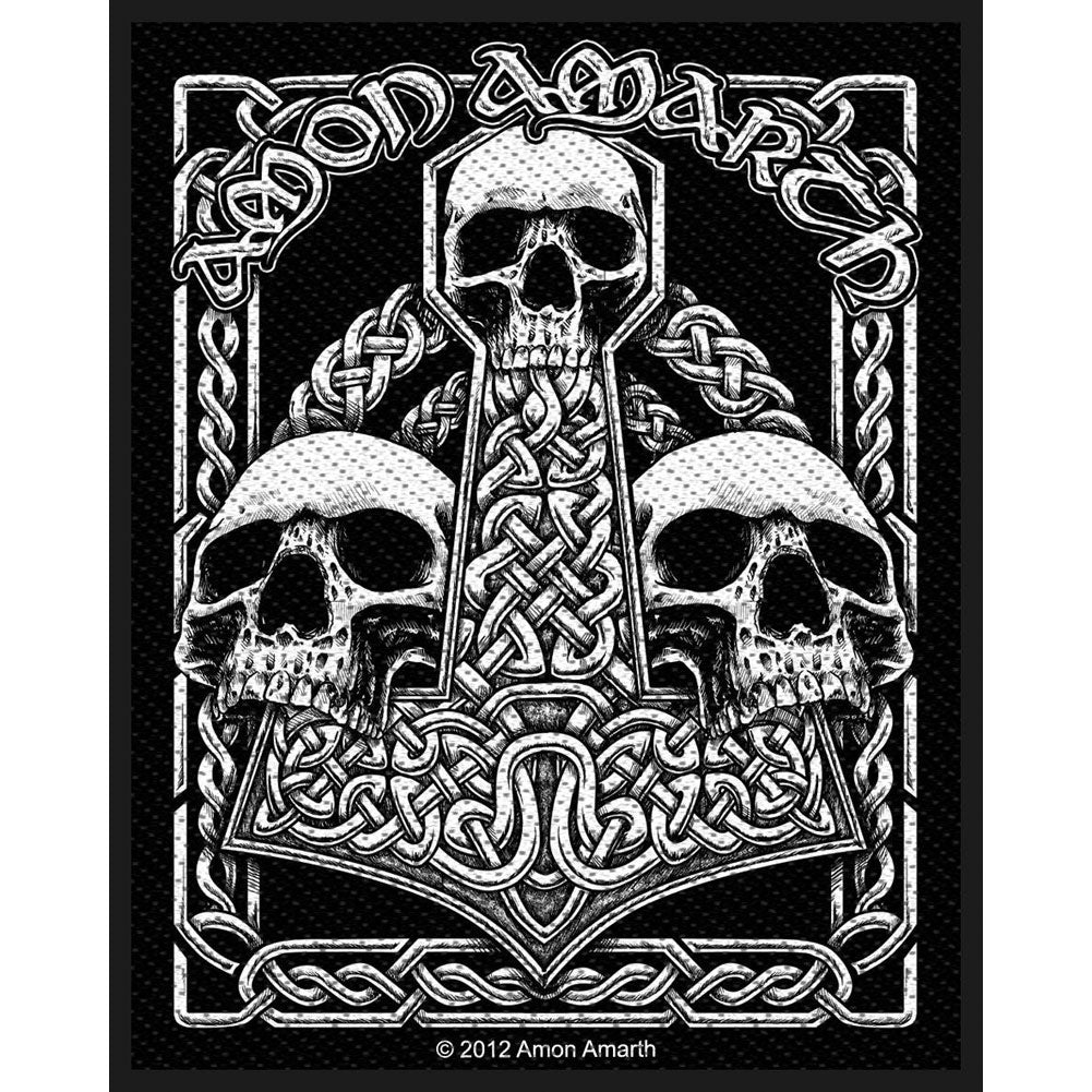 Three Skulls Woven Patch