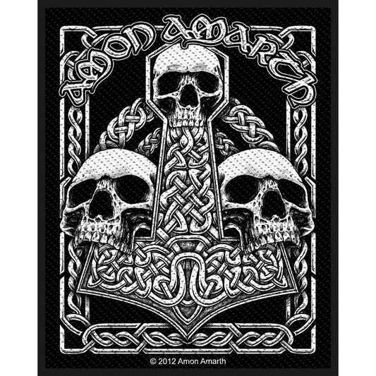 Three Skulls Woven Patch