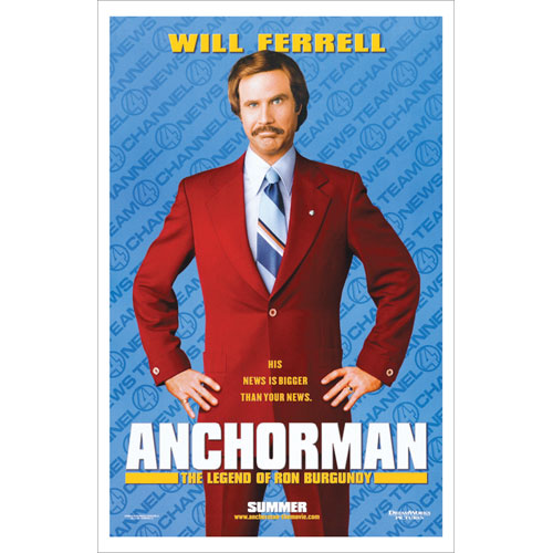 Anchorman: The Legend Of Ron Burgandy Movie Sheet Domestic Poster