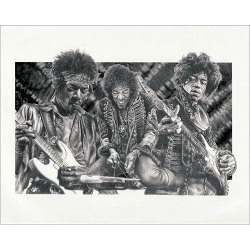 Jimi Hendrix Live Domestic Poster