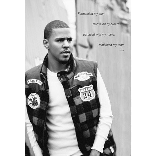 J. Cole Motivation Import Poster