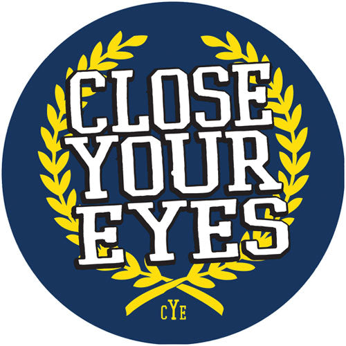 Close Your Eyes Wreath Logo Slipmat