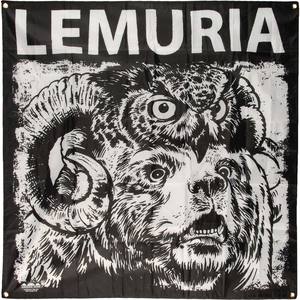 Lemuria Owl Ram Poster Flag
