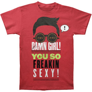 Psy Damn Red Girl T-shirt