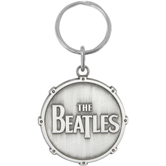 Beatles All Metal Drum Logo Metal Key Chain