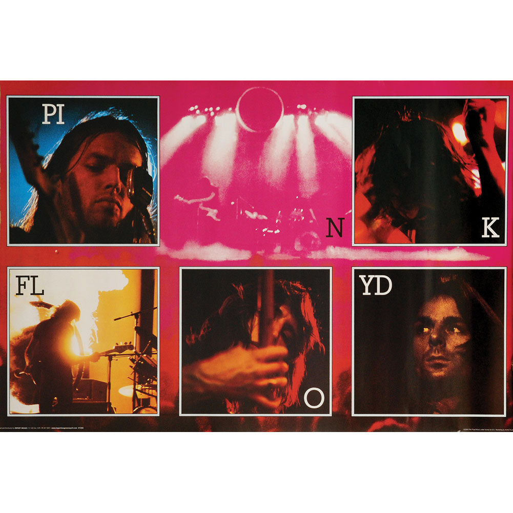 Pink Floyd Live Collage Domestic Poster