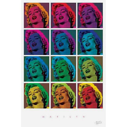 Marilyn Monroe Warhol Style Domestic Poster
