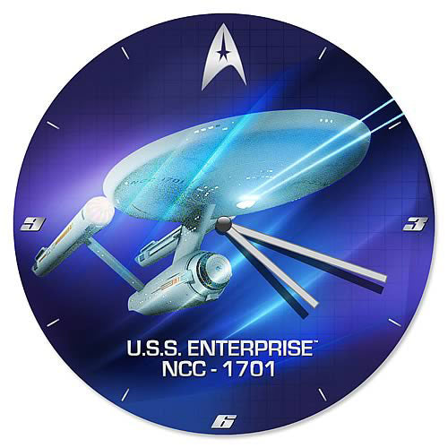 USS Enterprise NCC-1701 Wall Clock