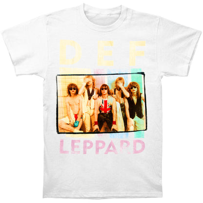 Def Leppard Square Box Photo Logo T-shirt