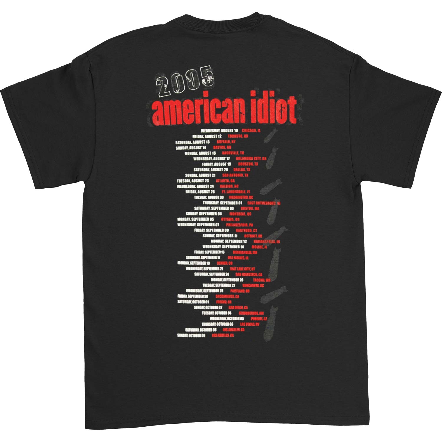 Green Day American Idiot Tour T-shirt