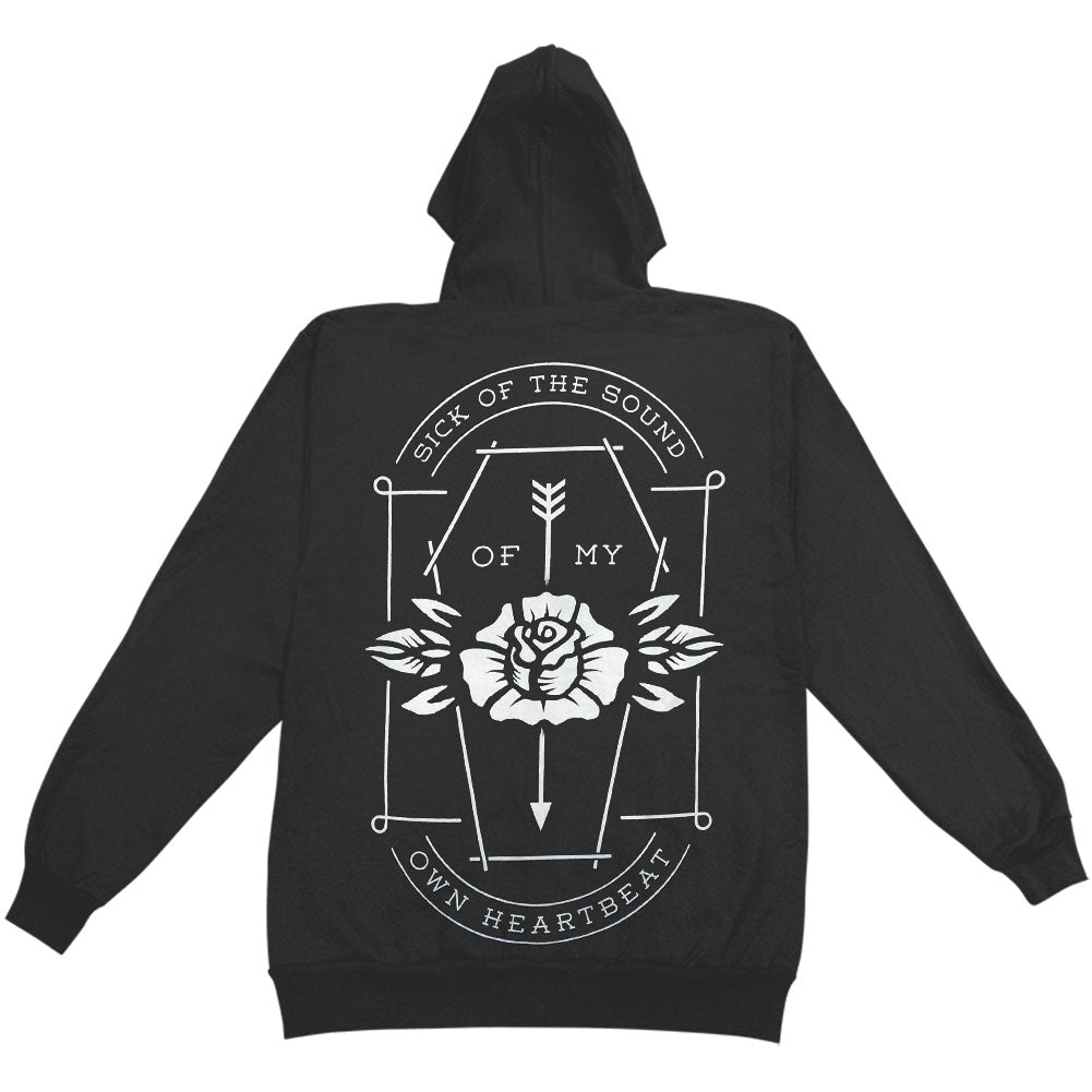 Counterparts Coffin (Black) Zippered Hooded Sweatshirt