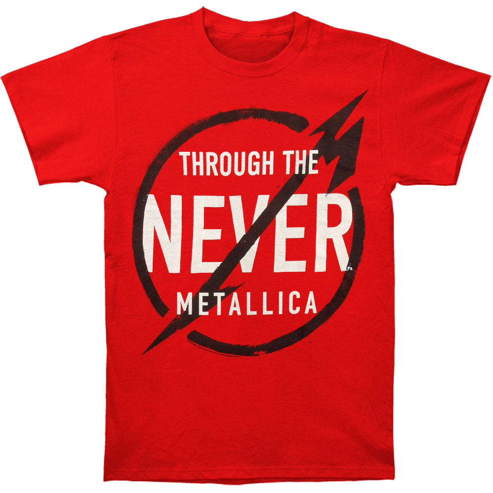 Metallica Never Red T-shirt
