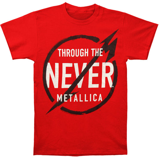 Metallica Never Red T-shirt