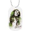 Leaves Dreads Dog Tag Necklace