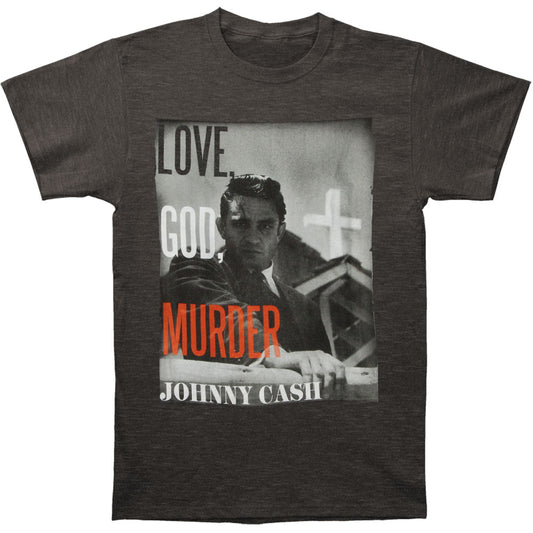 Johnny Cash Love God Murder T-shirt