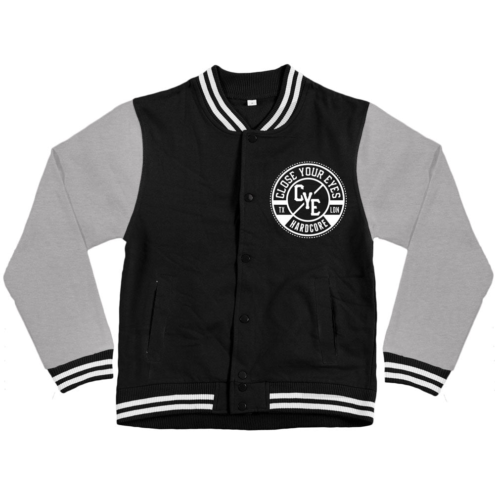 Close Your Eyes Core Varsity Jacket 142031 | Rockabilia Merch Store