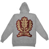 Oak Leaf Zippered Hooded Sweatshirt