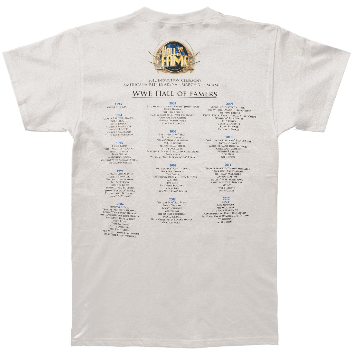 Wrestling Hall Of Fame T-shirt