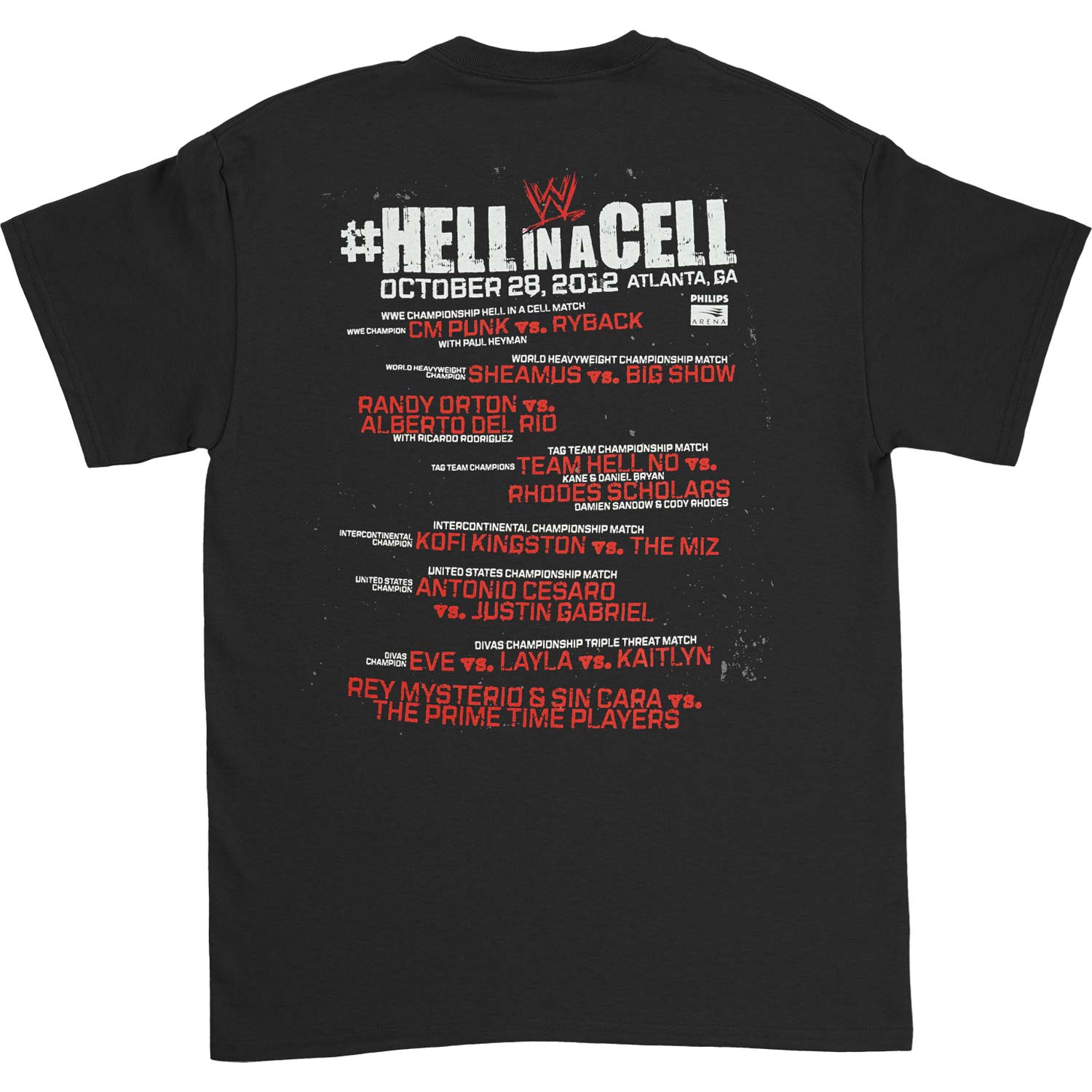 WWE Hell In A Cell 2012 T-shirt
