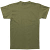 Pirate Logo Black Ink Military Green T-shirt