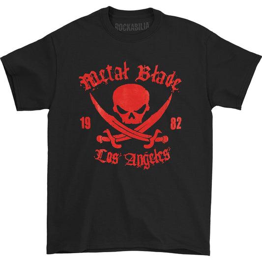 Metal Blade Records Pirate Logo Red Ink Black T-shirt