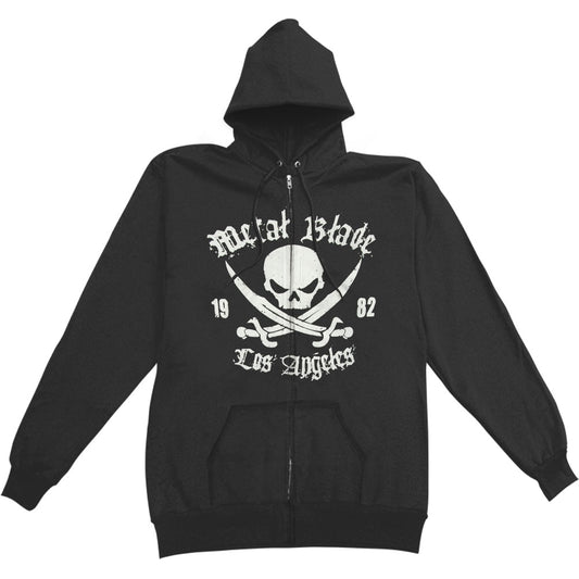 Metal Blade Records Pirate Logo Zippered Hooded Sweatshirt