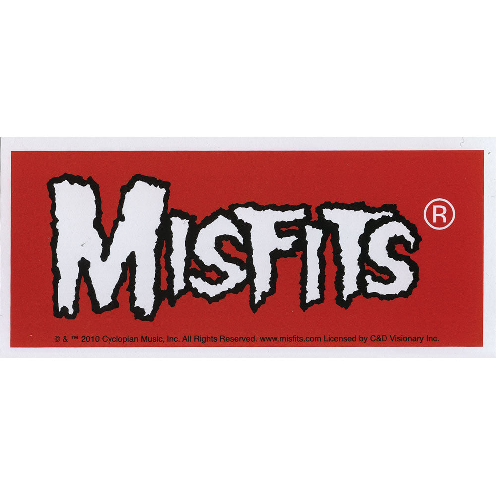 Misfits Logo On Red Sticker