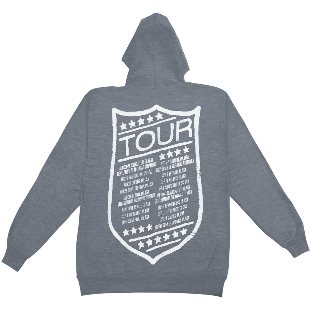 Mumford & Sons Shield Tour Zippered Hooded Sweatshirt