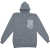 Shield Tour Zippered Hooded Sweatshirt