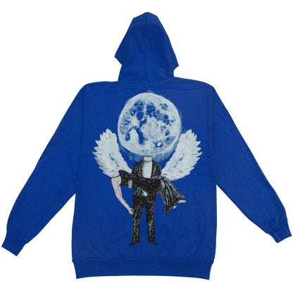 Moon Zippered Hooded Sweatshirt