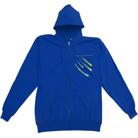 Balance And Composure Moon Zippered Hooded Sweatshirt