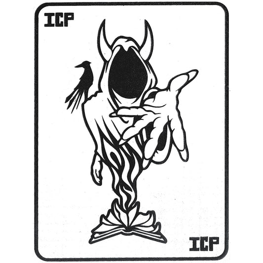 Insane Clown Posse Ghost Card Peel & Rub Sticker