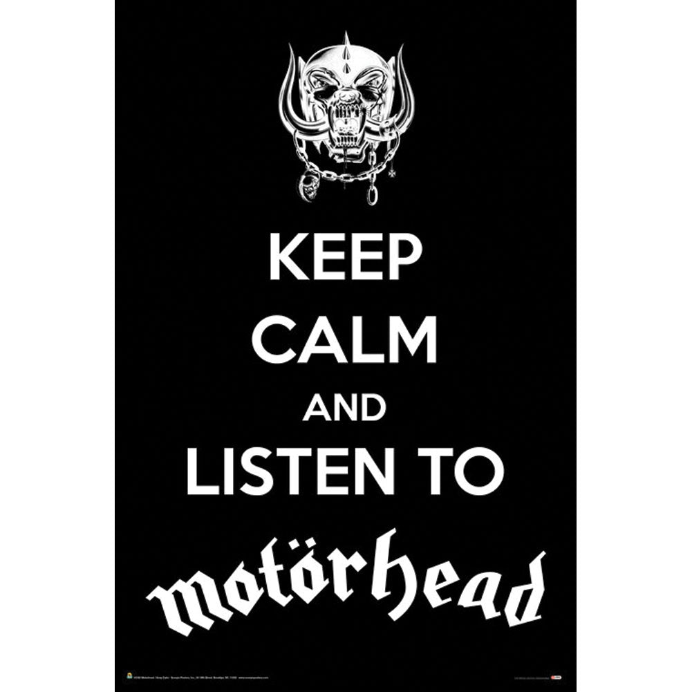 Motorhead Keep Calm Motorhead Domestic Poster